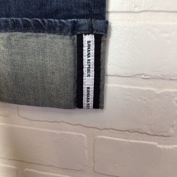 BANANA republic pedal pusher pants jeans stretchy cotton blend medium rise 28/6 - Picture 3 of 12